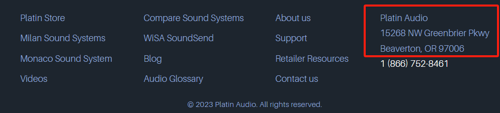 Platin Audio 地址