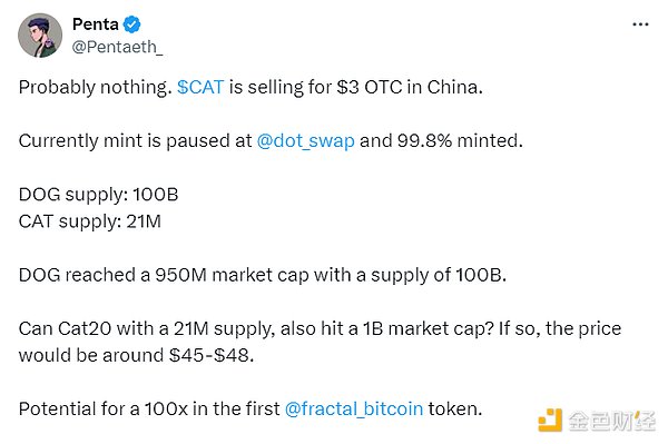 比特币生态的昙花一现？解析Fractal Bitcoin上的CAT20代币协议