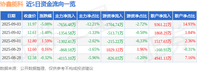 協鑫能科股價暴跌:主力出逃?散戶抄底?資金流向大揭秘